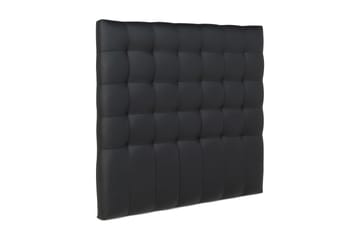 Sänggavel Romance Lyx 120 cm Rutig Konstläder - Svart - Möbler - Säng - Sängtillbehör & sänggavel - Sänggavel