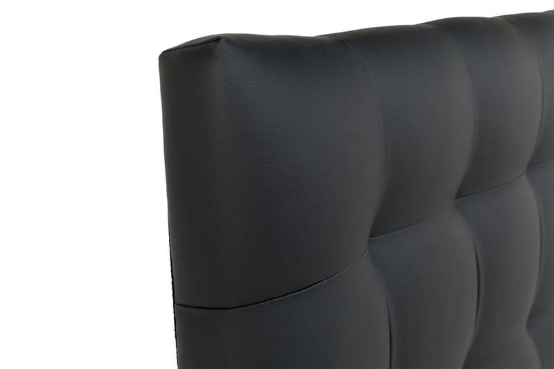 Sänggavel Romance Lyx 140 cm Rutig Konstläder - Svart - Möbler - Säng - Sängtillbehör & sänggavel - Sänggavel
