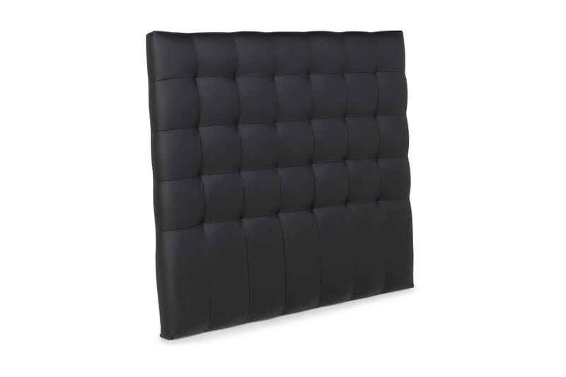 Sänggavel Romance Lyx 140 cm Rutig Konstläder - Svart - Möbler - Säng - Sängtillbehör & sänggavel - Sänggavel