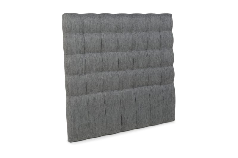 Sänggavel Romance Lyx 140 cm Rutig - Mörkgrå - Möbler - Säng - Sängtillbehör & sänggavel - Sänggavel