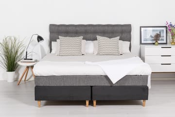 Sänggavel Romance Lyx 160 cm Rutig - Mörkgrå - Möbler - Säng - Sängtillbehör & sänggavel - Sänggavel