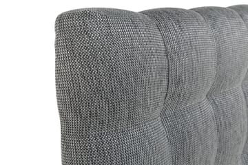 Sänggavel Romance Lyx 160 cm Rutig - Mörkgrå - Möbler - Säng - Sängtillbehör & sänggavel - Sänggavel