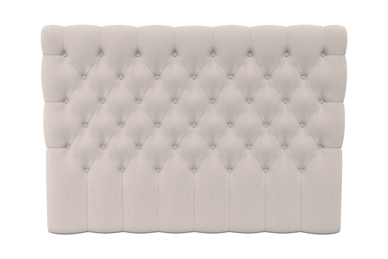 Sänggavel Romance Lyx 180 cm Djuphäftad - Beige - Sänggavel