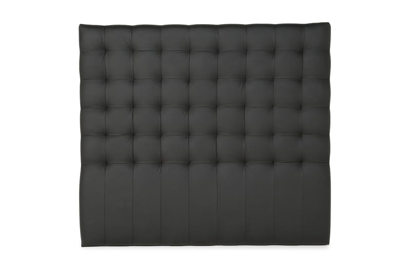 Sänggavel Romance Lyx 180 cm Hög Rutig Konstläder - Svart - Möbler - Säng - Sängtillbehör & sänggavel - Sänggavel