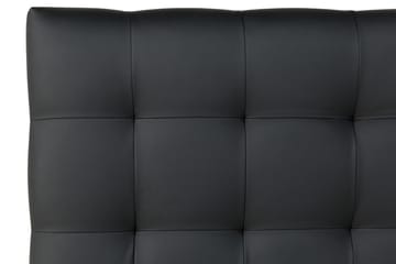 Sänggavel Romance Lyx 180 cm Rutig Konstläder - Svart - Möbler - Säng - Sängtillbehör & sänggavel - Sänggavel