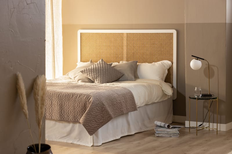 Sänggavel Rotting Winsol 180 cm - Vit - Sänggavel