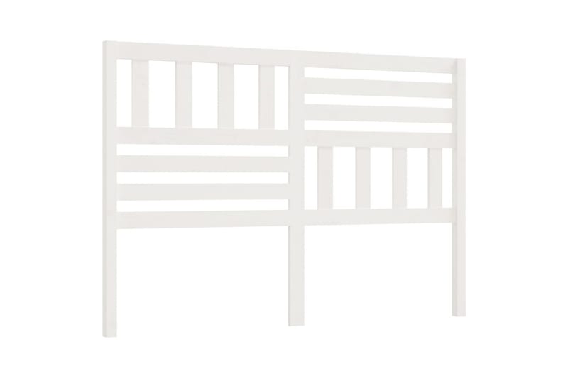 Sänggavel vit 156x4x100 cm massiv furu - Vit - Sänggavel