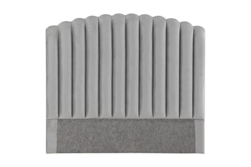Sänggavel Zehner 120 cm - Ljusgrå|Sammet - Möbler - Säng - Sängtillbehör & sänggavel - Sänggavel