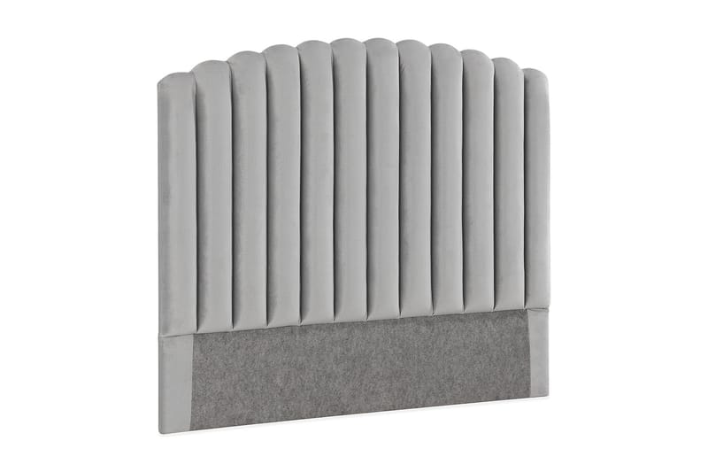 Sänggavel Zehner 120 cm - Ljusgrå|Sammet - Möbler - Säng - Sängtillbehör & sänggavel - Sänggavel