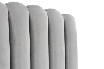 Sänggavel Zehner 120 cm - Ljusgrå|Sammet - Möbler - Säng - Sängtillbehör & sänggavel - Sänggavel