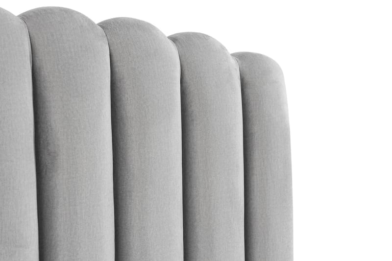 Sänggavel Zehner 120 cm - Ljusgrå|Sammet - Möbler - Säng - Sängtillbehör & sänggavel - Sänggavel