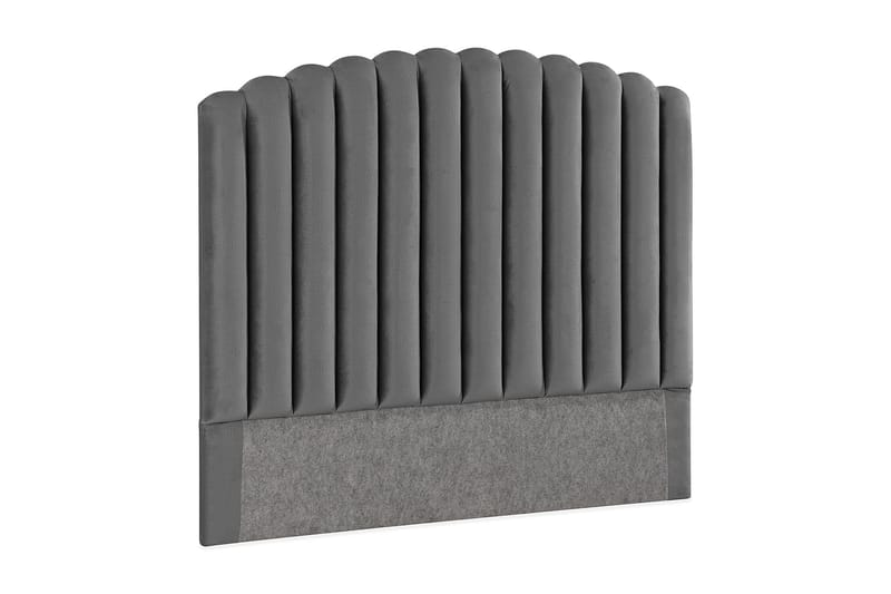 Sänggavel Zehner 120 cm - Mörkgrå|Sammet - Möbler - Säng - Sängtillbehör & sänggavel - Sänggavel