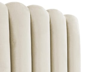 Sänggavel Zehner 140 cm - Beige|Sammet - Möbler - Säng - Sängtillbehör & sänggavel - Sänggavel