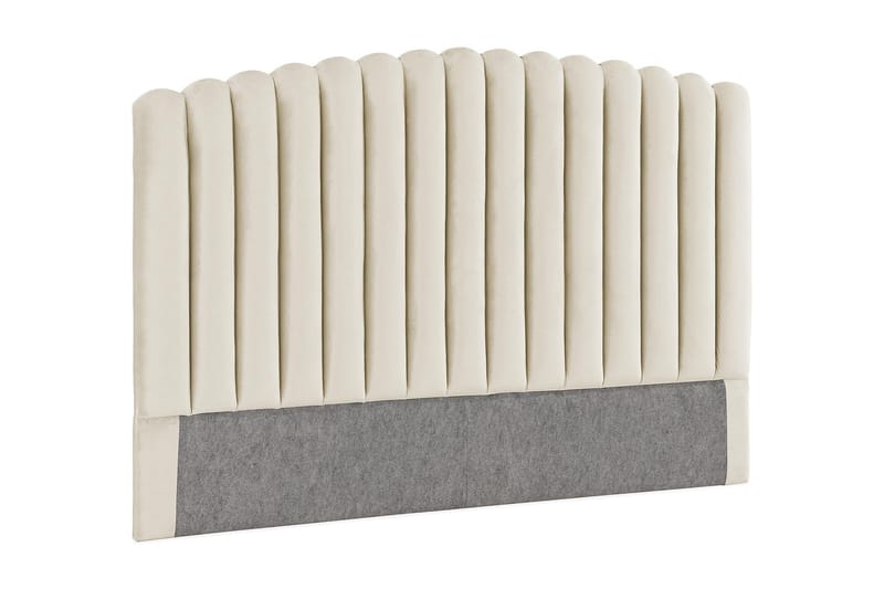 Sänggavel Zehner 160 cm - Beige|Sammet - Möbler - Säng - Sängtillbehör & sänggavel - Sänggavel