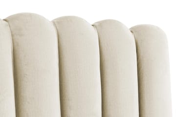 Sänggavel Zehner 160 cm - Beige|Sammet - Möbler - Säng - Sängtillbehör & sänggavel - Sänggavel