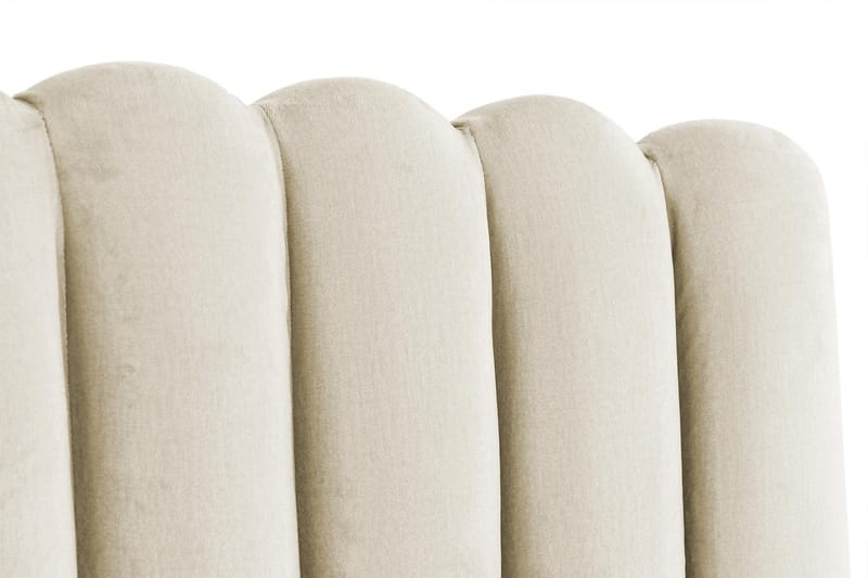 Sänggavel Zehner 160 cm - Beige|Sammet - Möbler - Säng - Sängtillbehör & sänggavel - Sänggavel