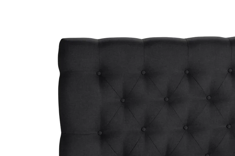 Scarlett Djuphäftad gavel 180 - Svart - Möbler - Säng - Sängtillbehör & sänggavel - Sänggavel