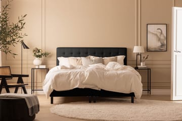 Scarlett Djuphäftad gavel 180 - Svart - Möbler - Säng - Sängtillbehör & sänggavel - Sänggavel