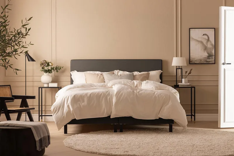 Scarlett Knappad gavel 120 - Mörkgrå - Möbler - Säng - Sängtillbehör & sänggavel - Sänggavel