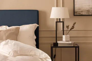 Scarlett Knappad gavel 140 - Blå - Möbler - Säng - Sängtillbehör & sänggavel - Sänggavel