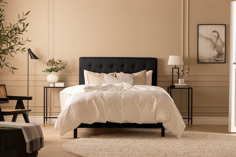 Scarlett Slät gavel 90 - Svart - Möbler - Säng - Sängtillbehör & sänggavel - Sänggavel