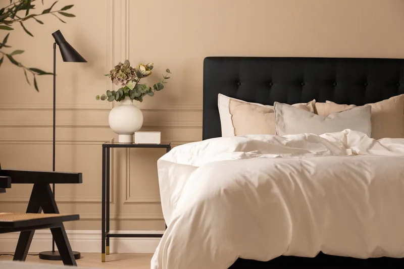 Scarlett Slät gavel 90 - Svart - Möbler - Säng - Sängtillbehör & sänggavel - Sänggavel