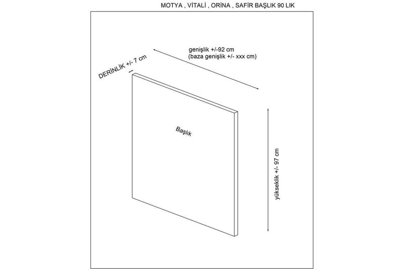 Sänggavel Sonyi 160 Grå - Grå - Möbler - Säng - Sängtillbehör & sänggavel - Sänggavel