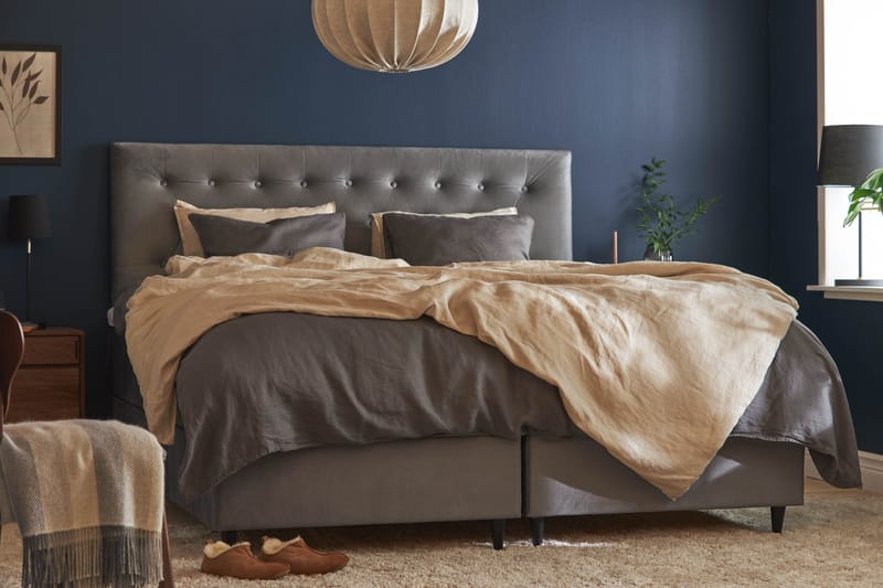 Wall Sänggavel 181x61 cm - Grå - Möbler - Säng - Sängtillbehör & sänggavel - Sänggavel