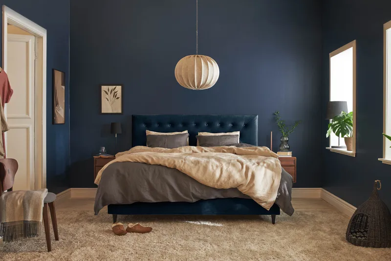 Wall Sänggavel - Mörkblå - Möbler - Säng - Sängtillbehör & sänggavel - Sänggavel