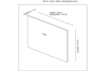 Selora Sänggavel 152 cm - Brun - Möbler - Säng - Sängtillbehör & sänggavel - Sänggavel