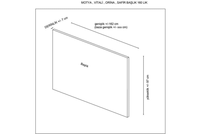 Selora Sänggavel 152 cm - Brun - Möbler - Säng - Sängtillbehör & sänggavel - Sänggavel