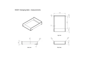Spjälsäng med Byrå Bytesskiva garderob Bokhylla Kiddy 2-dörrar - 2-dörrar - Möbler - Säng - Sängtillbehör & sänggavel - Sängförvaring