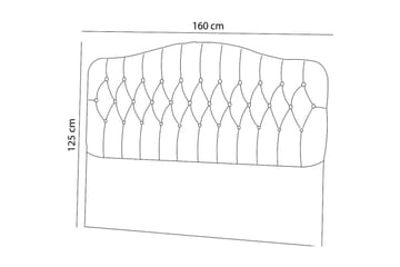 Subato Sänggavel 160 cm - Grå - Möbler - Säng - Sängtillbehör & sänggavel - Sänggavel