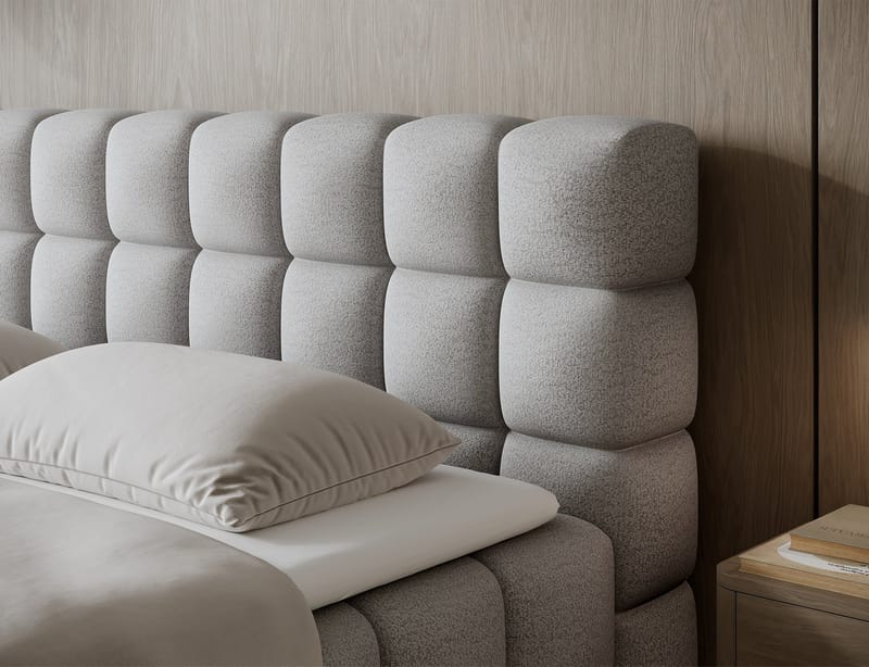 Sabeno Sängpaket Bubblig Kontinentalsäng med förvaring 140x200 cm - svart - Möbler - Säng - Kontinentalsäng