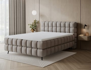 Sabeno Sängpaket Bubblig Kontinentalsäng med förvaring 140x200 cm - svart - Möbler - Säng - Kontinentalsäng