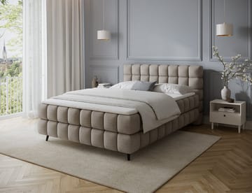 Sabeno Sängpaket Bubblig Kontinentalsäng med förvaring 140x200 cm - svart - Möbler - Säng - Kontinentalsäng