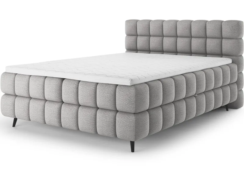 Sabeno Sängpaket Bubblig Kontinentalsäng med förvaring 140x200 cm, svart
