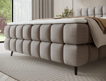 Sabeno Sängpaket Bubblig Kontinentalsäng med förvaring 140x200 cm - svart - Möbler - Säng - Kontinentalsäng