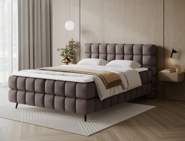 Sabeno Sängpaket Bubblig Kontinentalsäng med förvaring 140x200 cm - Tonall 22 - Möbler - Säng - Kontinentalsäng