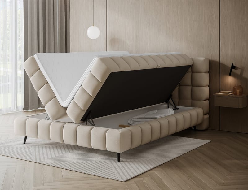 Sabeno Sängpaket Bubblig Kontinentalsäng med förvaring 160x200 cm - Calmora 18 - Möbler - Säng - Kontinentalsäng