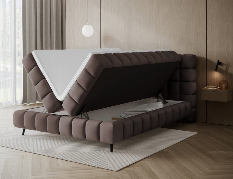 Sabeno Sängpaket Bubblig Kontinentalsäng med förvaring 160x200 cm - Tonall 22 - Möbler - Säng - Kontinentalsäng