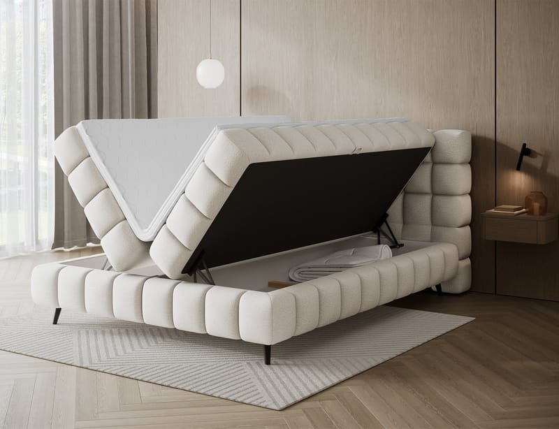 Sabeno Sängpaket Bubblig Kontinentalsäng med förvaring 180x200 cm - svart - Möbler - Säng - Kontinentalsäng