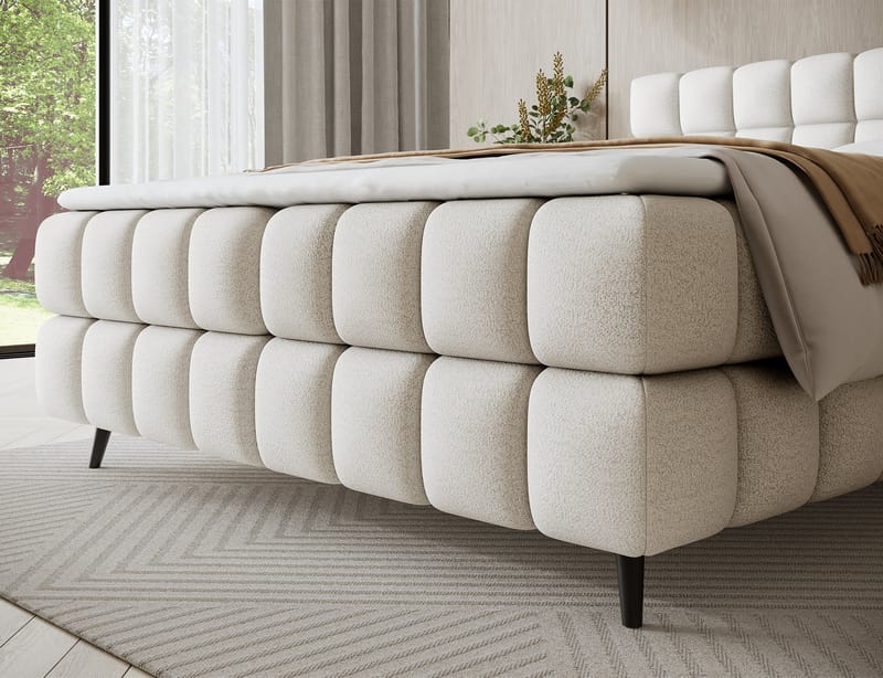 Sabeno Sängpaket Bubblig Kontinentalsäng med förvaring 180x200 cm - svart - Möbler - Säng - Kontinentalsäng