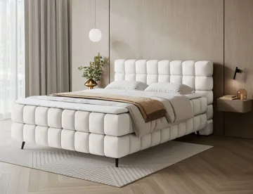Sabeno Sängpaket Bubblig Kontinentalsäng med förvaring 180x200 cm - svart - Möbler - Säng - Kontinentalsäng