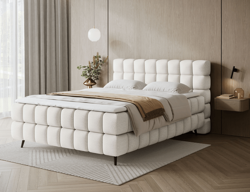 Sabeno Sängpaket Bubblig Kontinentalsäng med förvaring 180x200 cm - svart - Möbler - Säng - Kontinentalsäng