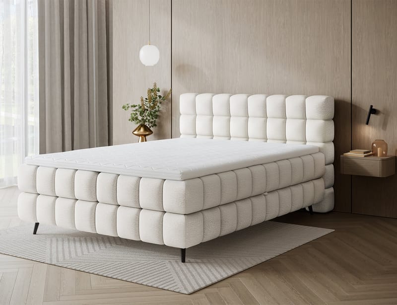 Sabeno Sängpaket Bubblig Kontinentalsäng med förvaring 180x200 cm - svart - Möbler - Säng - Kontinentalsäng