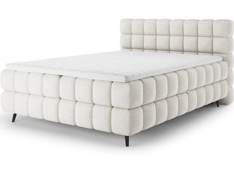 Sabeno Sängpaket Bubblig Kontinentalsäng med förvaring 180x200 cm, svart