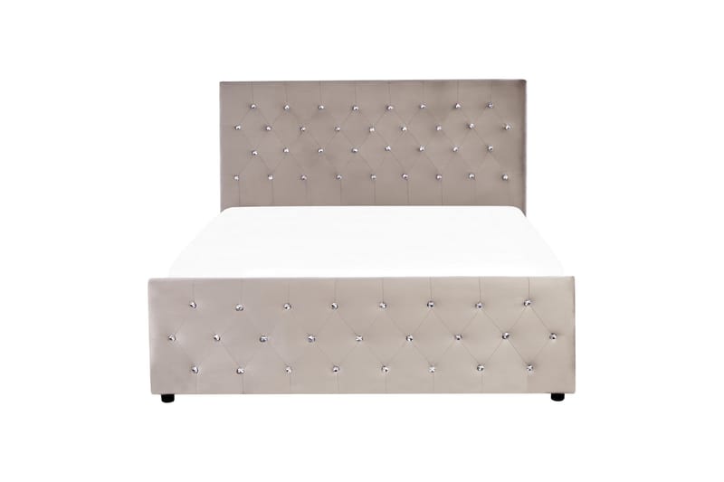 Saleux Sängram 140x200 cm - Taupe - Möbler - Säng - Säng med förvaring