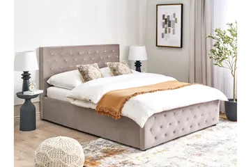 Saleux Sängram 140x200 cm - Taupe - Möbler - Säng - Säng med förvaring