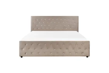 Saleux Sängram 180x200 cm - Taupe - Möbler - Säng - Säng med förvaring